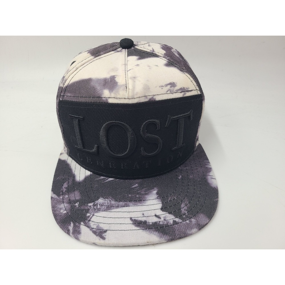 Lost Generation Gayler & Sons Black Label Snapback Hat Cap Skate Men Black White